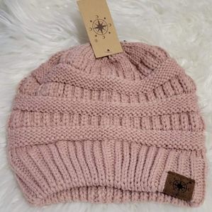 C.C Women's Beanie in Rose Color NWT